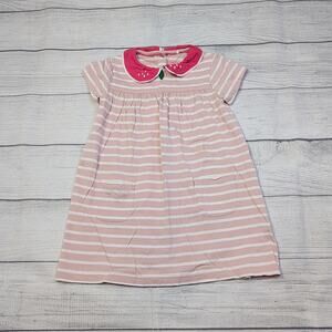 2/3 Baby Boden Strawberry Collared Dress